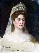 Nikolas Kornilievich Bodarevsky Portrait of the Empress Alexandra Fedorovna France oil painting artist